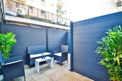 Balcon ou terrasse dans l'établissement Jolie appartement près du métro
