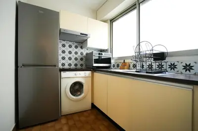Cuisine ou kitchenette dans l'établissement Apartment Paris 15