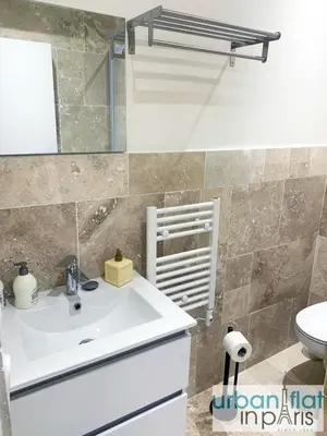 Salle de bains dans l'établissement Urban Flat 167 - Luxury 1 Bedroom Flat in Paris