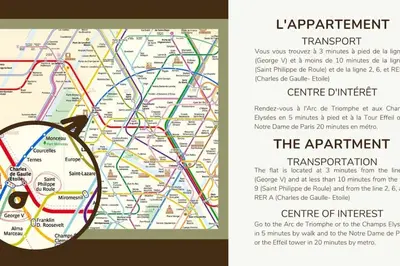 Plan de l'établissement 4#Two Bedrooms#Champs Elysées#Arc de Triomphe#AC