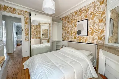 Un ou plusieurs lits dans un hébergement de l'établissement Flexliving - room - Hameau