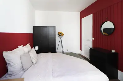 Un ou plusieurs lits dans un hébergement de l'établissement Flexliving - whole apartment - Essai