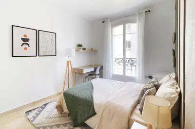 Un ou plusieurs lits dans un hébergement de l'établissement Flexliving - room - Essai