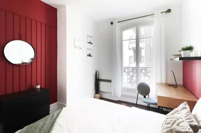 Un ou plusieurs lits dans un hébergement de l'établissement Chambre Paris 05 - Bail mobilité