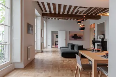 Coin salon dans l'établissement Appartement Luxe, Calme et Verdure pour 2