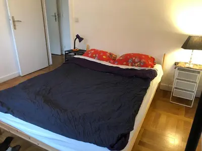 Un ou plusieurs lits dans un hébergement de l'établissement Beautiful apartment,South Paris