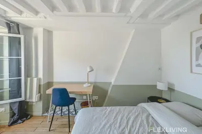 Un ou plusieurs lits dans un hébergement de l'établissement Flexliving - whole flat - Lune