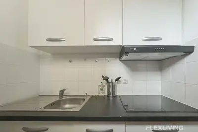Cuisine ou kitchenette dans l'établissement Flexliving - whole flat - Lemoine