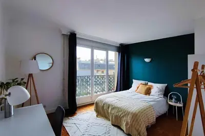 Un ou plusieurs lits dans un hébergement de l'établissement Flexliving - room - Villon