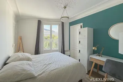 Un ou plusieurs lits dans un hébergement de l'établissement Flexliving - private bedroom - Monge