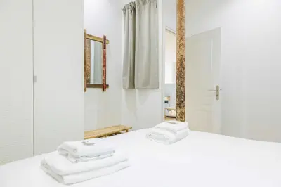 Un ou plusieurs lits dans un hébergement de l'établissement Loft d'Exception pour 6 Personnes - Voltaire 11e