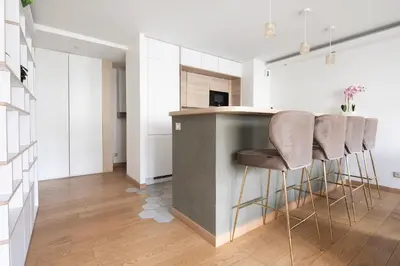 Cuisine ou kitchenette dans l'établissement Lumineux 2 chambres avec Terrasse