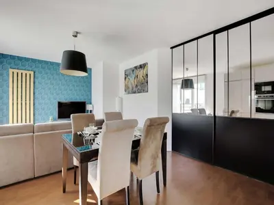 Cuisine ou kitchenette dans l'établissement Super flat with balcony 2P 1 BDR - Levallois