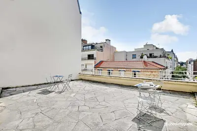 Balcon ou terrasse dans l'établissement Cosy Studio 2P Parc Expositions 15ème arr 5