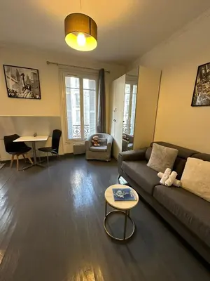 Coin salon dans l'établissement Cosy studio Beaubourg paris centre