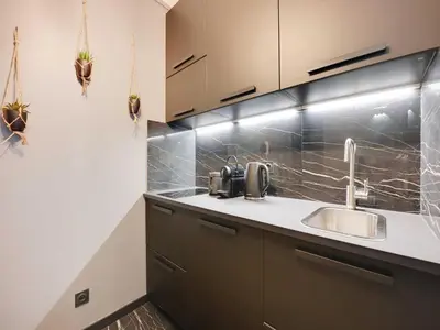 Cuisine ou kitchenette dans l'établissement Charming studio -2P- Auteuil