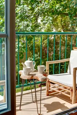 Balcon ou terrasse dans l'établissement Appartement chic 82m2 6 pers Paris 16E