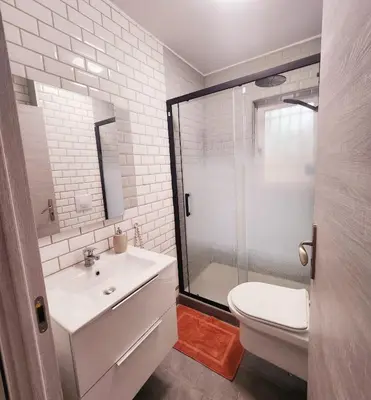 Salle de bains dans l'établissement Gare Rose