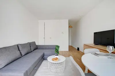 Télévision ou salle de divertissement dans l'établissement Charming studio - 2P - balcony - Saint Honore