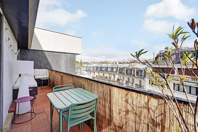 Balcon ou terrasse dans l'établissement Charming apartment - 1BR- 2P- Nation