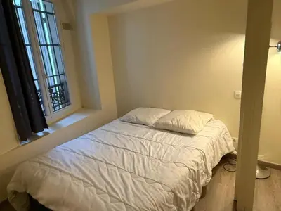 Un ou plusieurs lits dans un hébergement de l'établissement Superbe appartement Paris 17th - Place Pereire