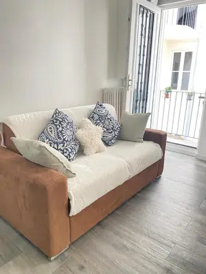 Coin salon dans l'établissement Notre Dame in Latin Quarter Stylish Flat for 6