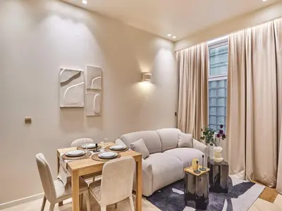 Coin salon dans l'établissement Apartment Suite Saint Germain Rue de Rennes