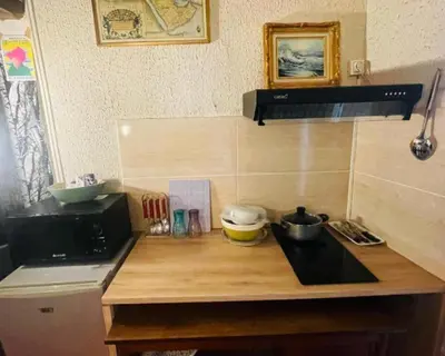 Cuisine ou kitchenette dans l'établissement A Cozy Parisian Nest by Notre Dame
