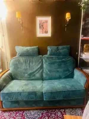 Coin salon dans l'établissement A Cozy Parisian Nest by Notre Dame