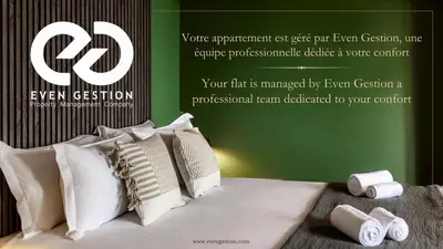 Un ou plusieurs lits dans un hébergement de l'établissement A1# 8people # 4Bedrooms # Wagram # AC # Paris 8