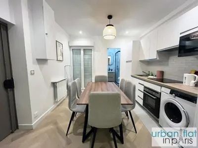 Cuisine ou kitchenette dans l'établissement UrbanFlat 178 - Cosy 2 Bedroom in the center of Paris