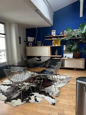 Cuisine ou kitchenette dans l'établissement Petit loft au coeur du Marais