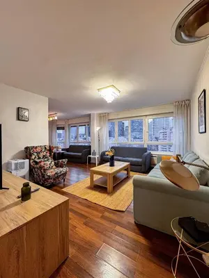 Coin salon dans l'établissement Paris View Direct Access Apartment 10 people
