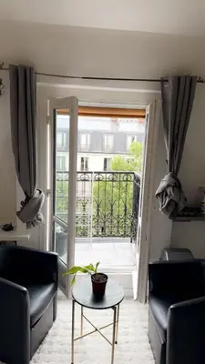 Balcon ou terrasse dans l'établissement Cozy Appart center Paris