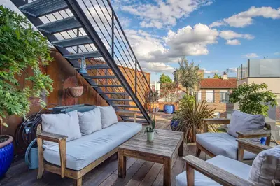 Balcon ou terrasse dans l'établissement Maison Hortense - Villa a Issy-les-Moulineaux