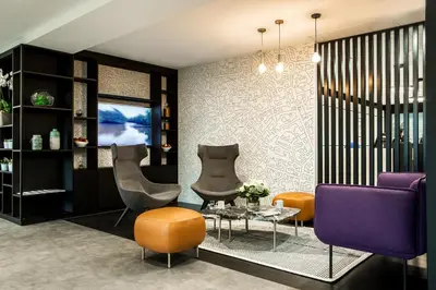 Coin salon dans l'établissement Citadines La Défense Paris