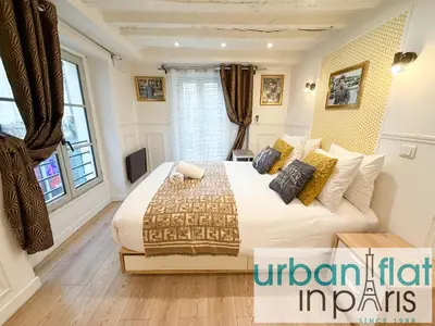 Coin salon dans l'établissement Urban Flat 42 - LUXURY FLAT