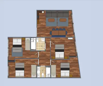 Plan de l'établissement 131 - Urban Brand New 110m2 Beautiful Flat in Montorgueil