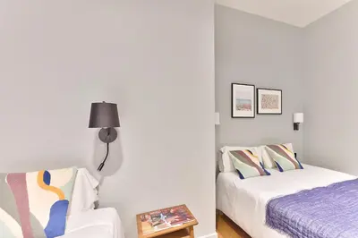Un ou plusieurs lits dans un hébergement de l'établissement 124 - Urban Fabulous Flat