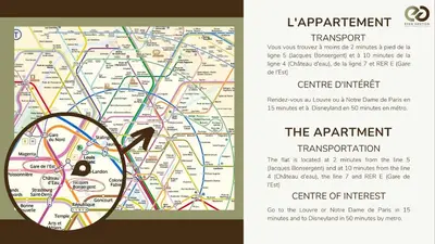 Plan de l'établissement New and Cosy in heart of Paris, 12e, 4pers