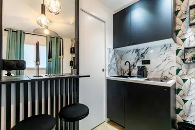 Cuisine ou kitchenette dans l'établissement le studio velasquez