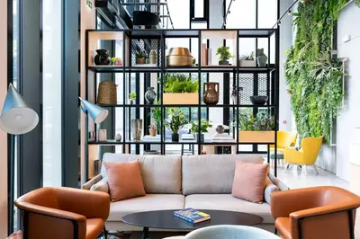 Coin salon dans l'établissement Staycity Aparthotels Paris La Defense
